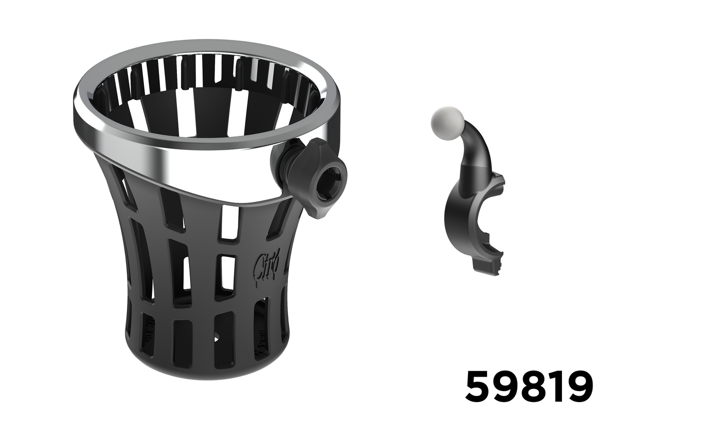 GEN 2 GOLDSTRIKE BIG ASS DRINK HOLDER WITH LEFT SIDE MOUNT FOR GOLD WING '18-UP DCT