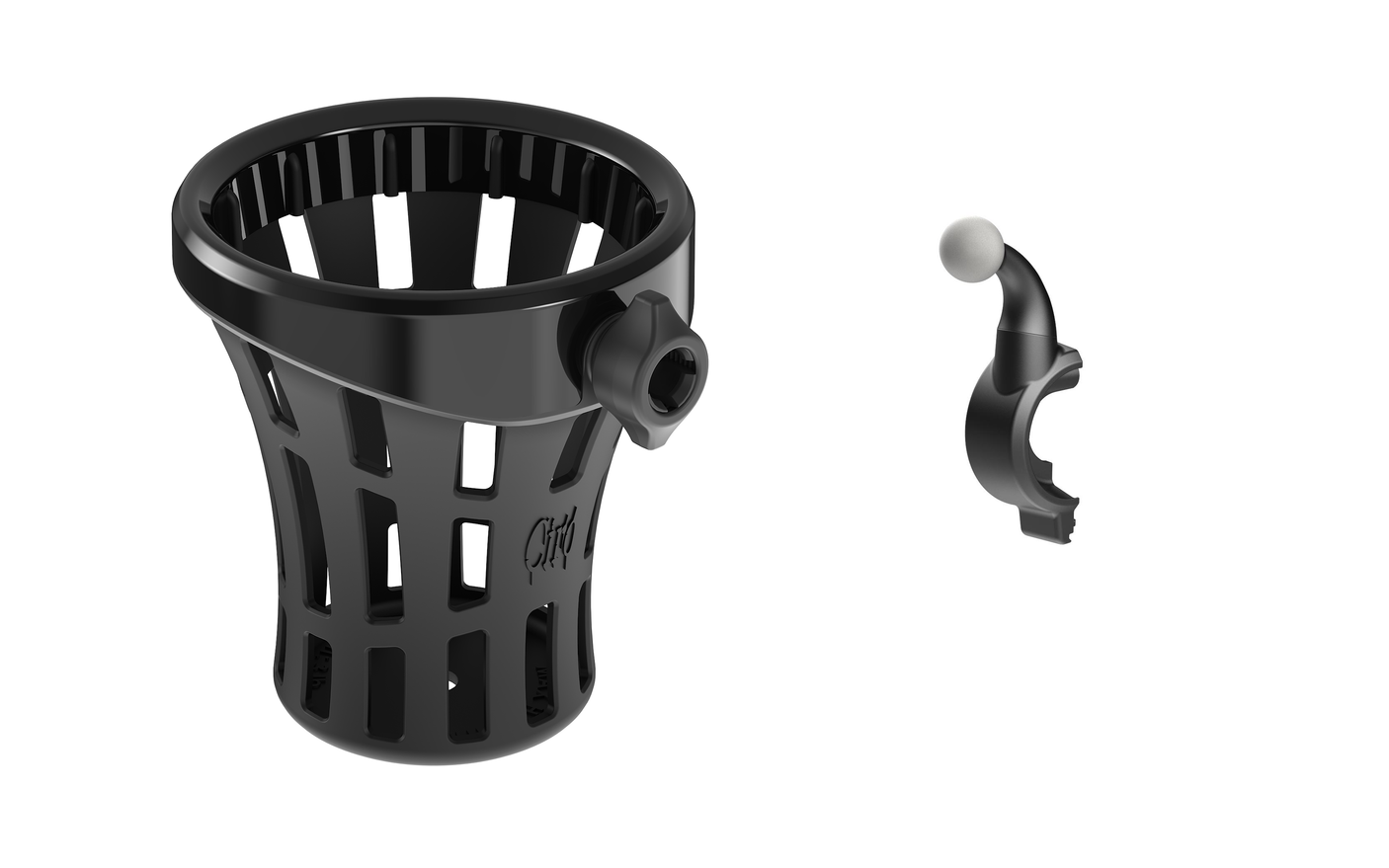 GEN 2 GOLDSTRIKE BIG ASS DRINK HOLDER WITH LEFT SIDE MOUNT FOR GOLD WING '18-UP DCT