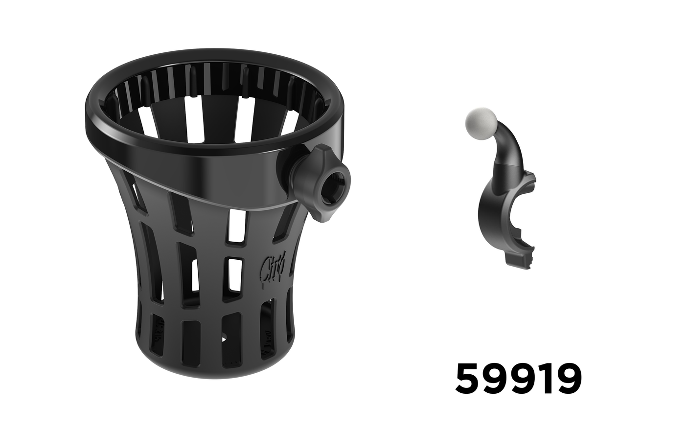 GEN 2 GOLDSTRIKE BIG ASS DRINK HOLDER WITH LEFT SIDE MOUNT FOR GOLD WING '18-UP DCT
