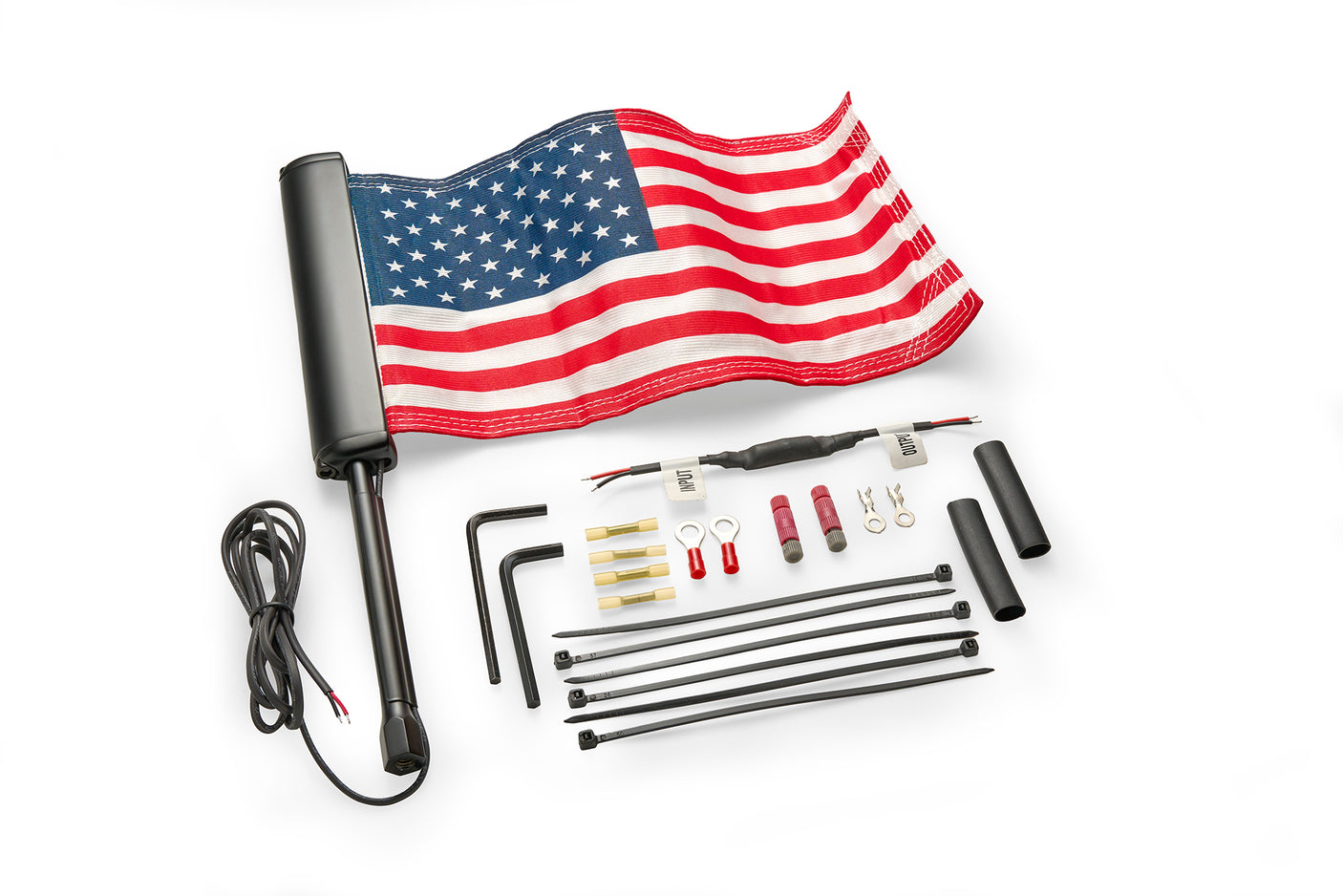 Lighted Flag Pole for '18-UP Gold Wing