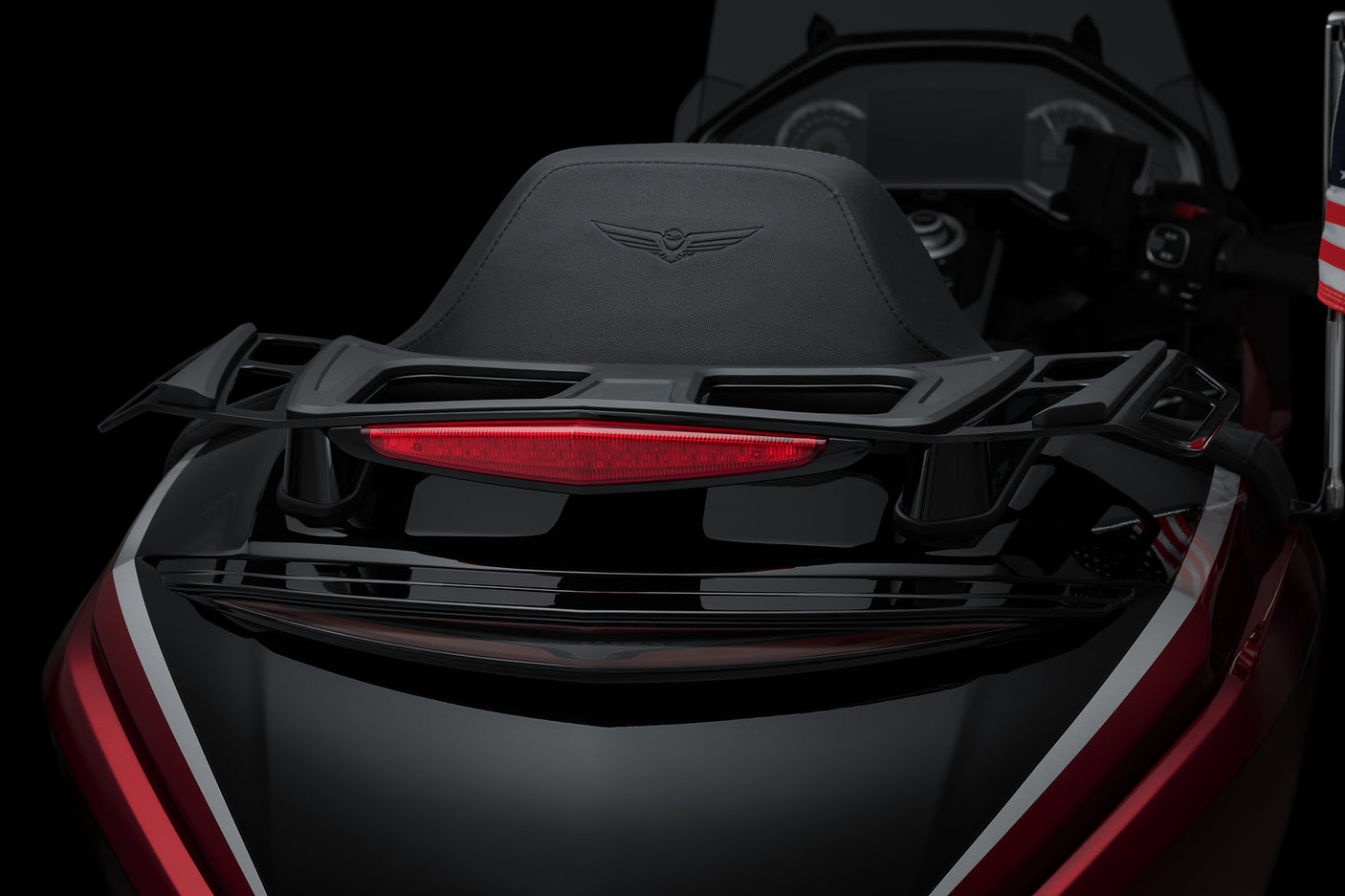 Goldstrike Luggage Rack  with Lightstrike Tail Light for Gold Wing