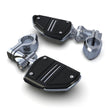 Hingeless Engine Guard Clamps / Highway Peg Mounts With Footrest