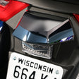 Twinart Chrome License Plate Light Lid For Honda Gold Wing