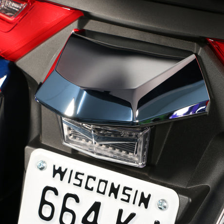Twinart Chrome License Plate Light Lid For Honda Gold Wing