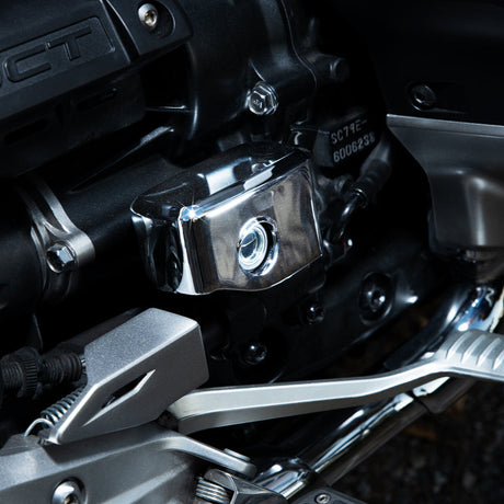 Twinart Chrome Rear Master  Cylinder Cover For Honda Gold Wing