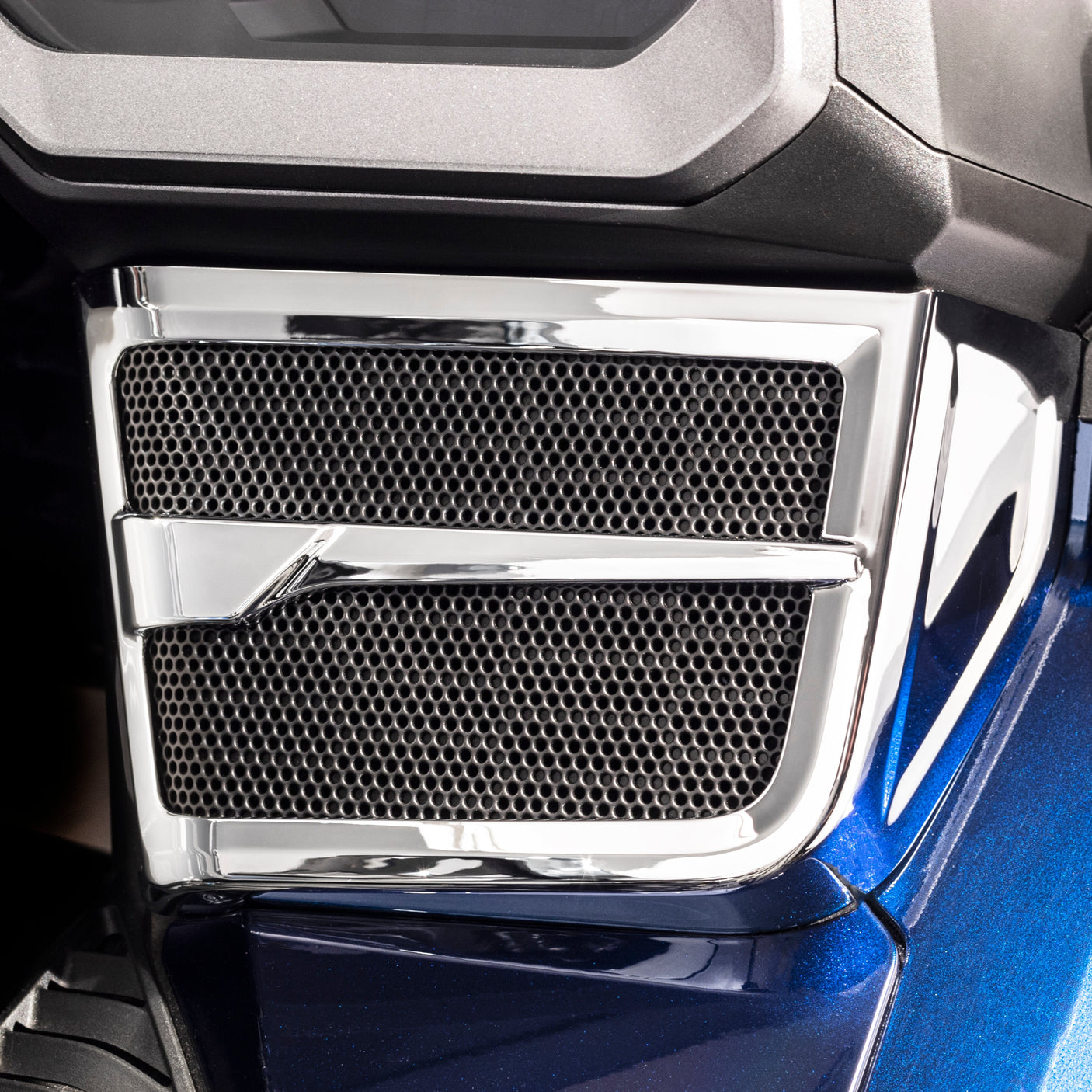 Goldstrike Chrome Speaker Grill Covers For Honda Gold Wing