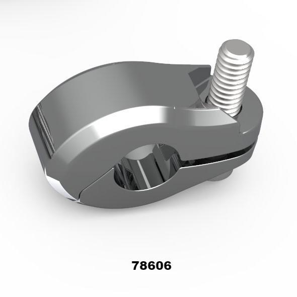 Goldstrike 1/2" Hingeless Clamp For Tubular Luggage Rack Honda Gold Wing
