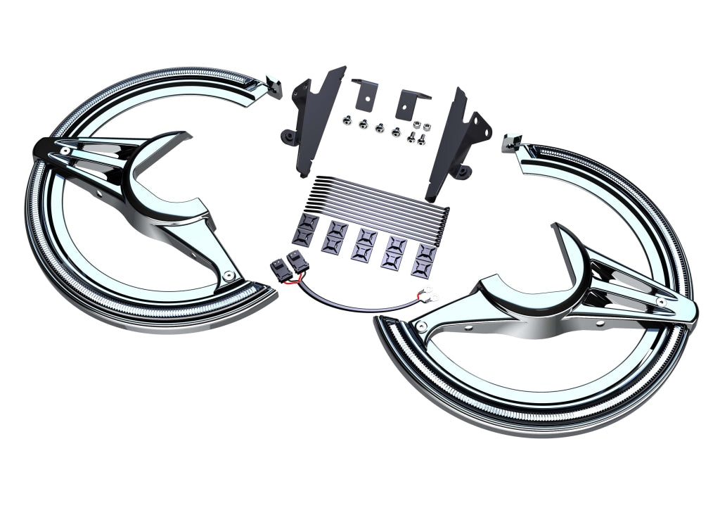 Goldstrike LED Front Rotor Covers For Honda Gold Wing