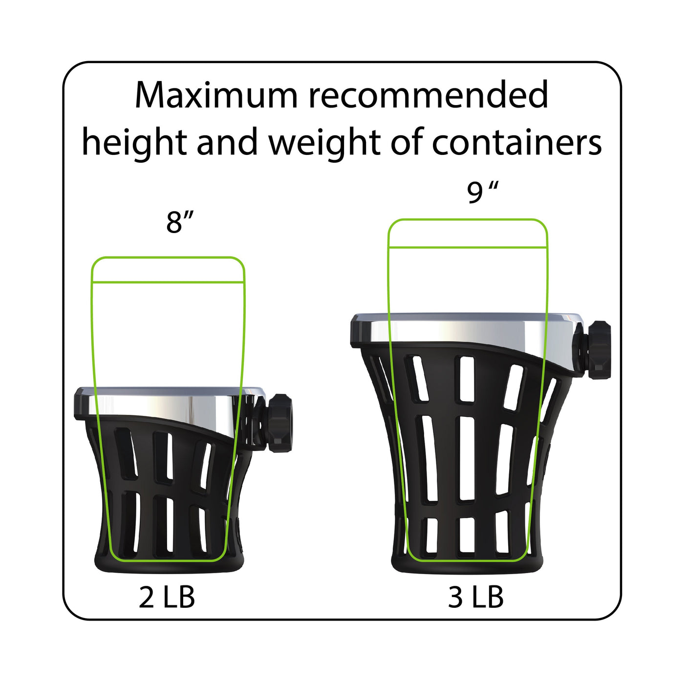 Original Big Ass Drink Holder with Left Side Mount for DCT models