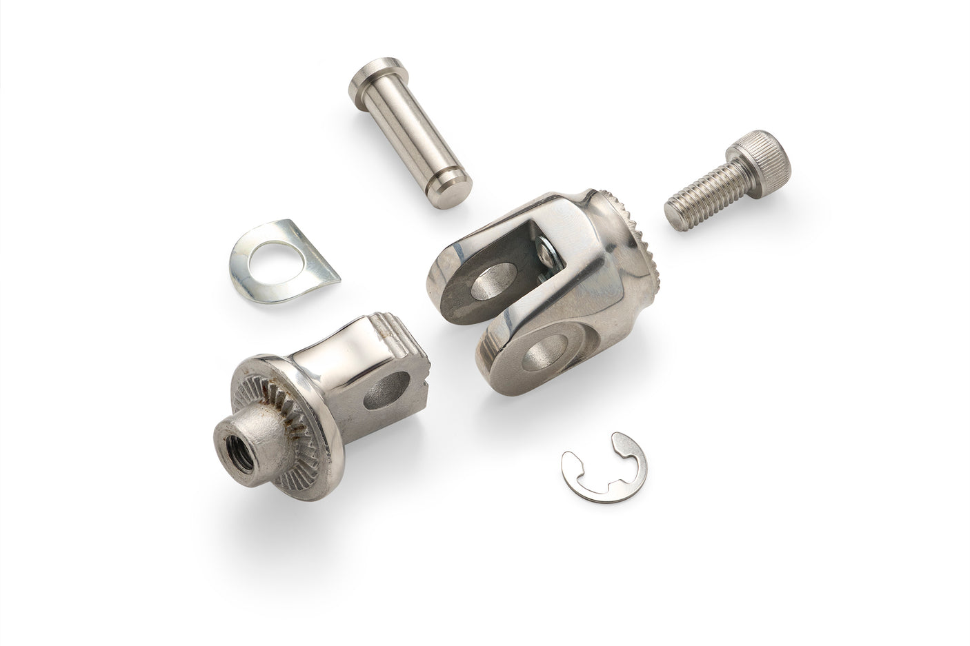 FOOTREST CLEVIS SERVICE KIT for 3-Way Adjustable Highway Pegs