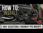 3-Way Adjustable Highway Peg Mounts