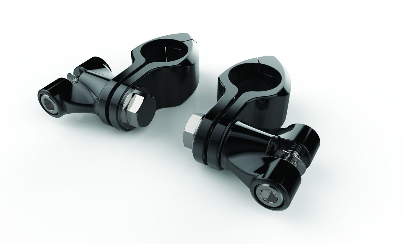 Hingeless Engine Guard Clamps / Highway Peg Mounts