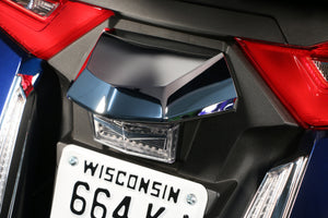 Twinart Chrome License Plate Light Lid For Honda Gold Wing