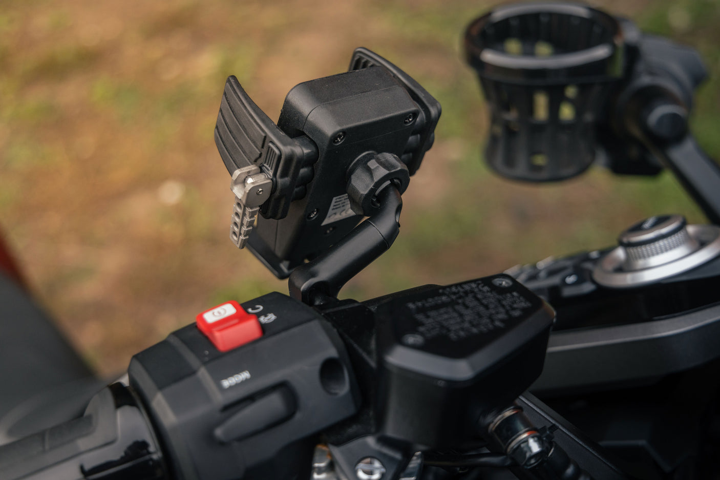 Offset Perch Mount with Cybercharger Phone Holder