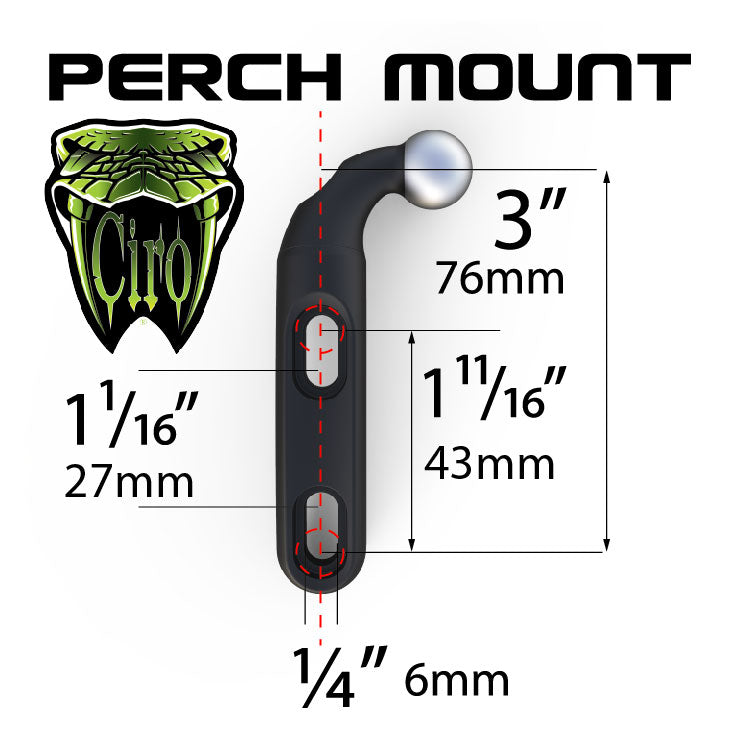 Left or Right Accessory Perch Mount