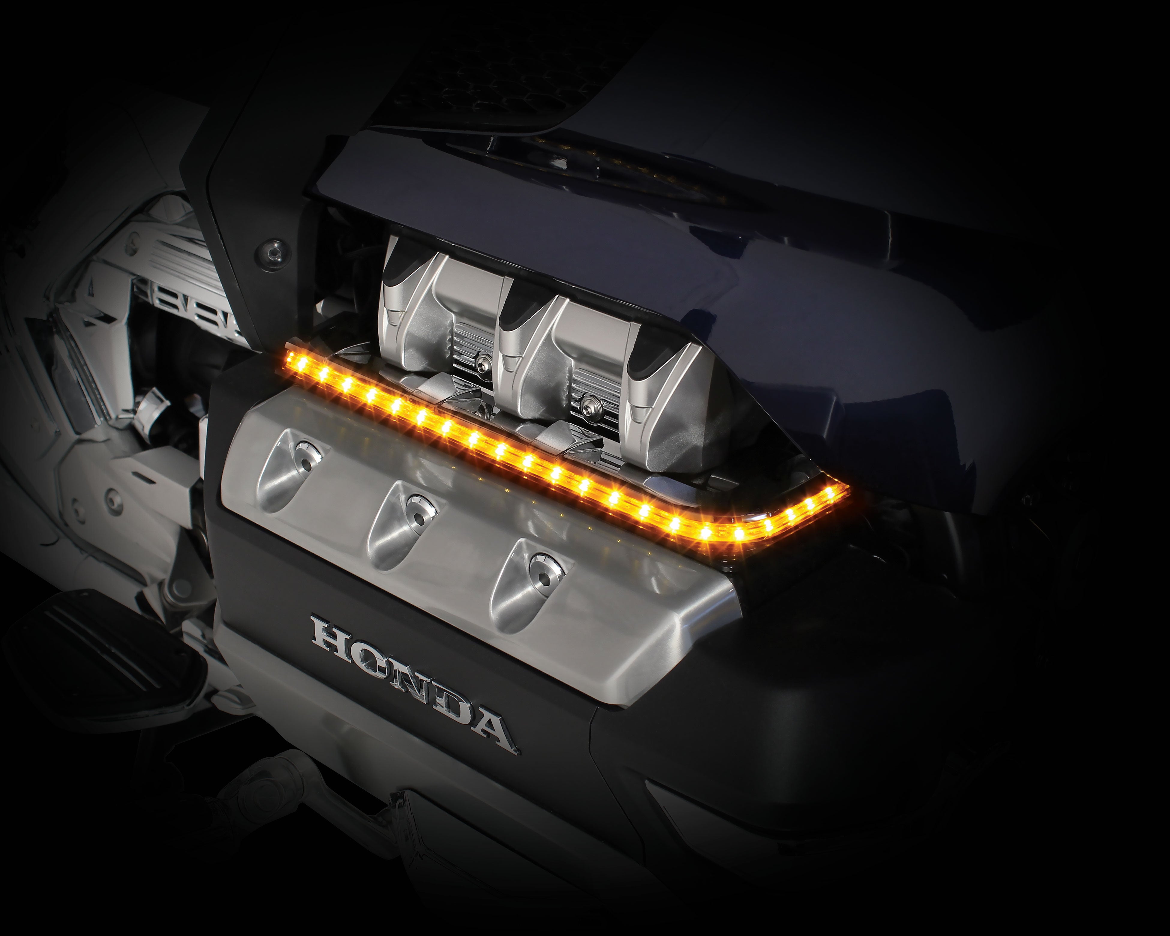 Chrome LED Engine Lighting Panels | Goldstrike | For Honda Gold Wing