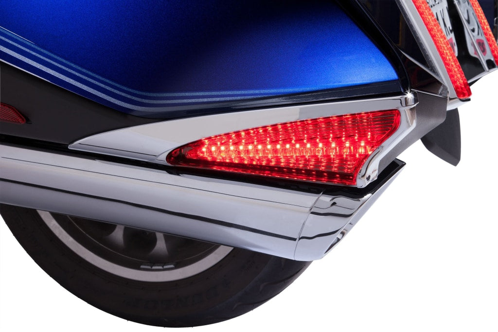Goldwing Honda GL1500 Footrests Illuminated Cover with Red LEDs
